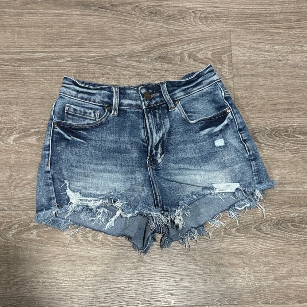 Distressed Denim Women Shorts